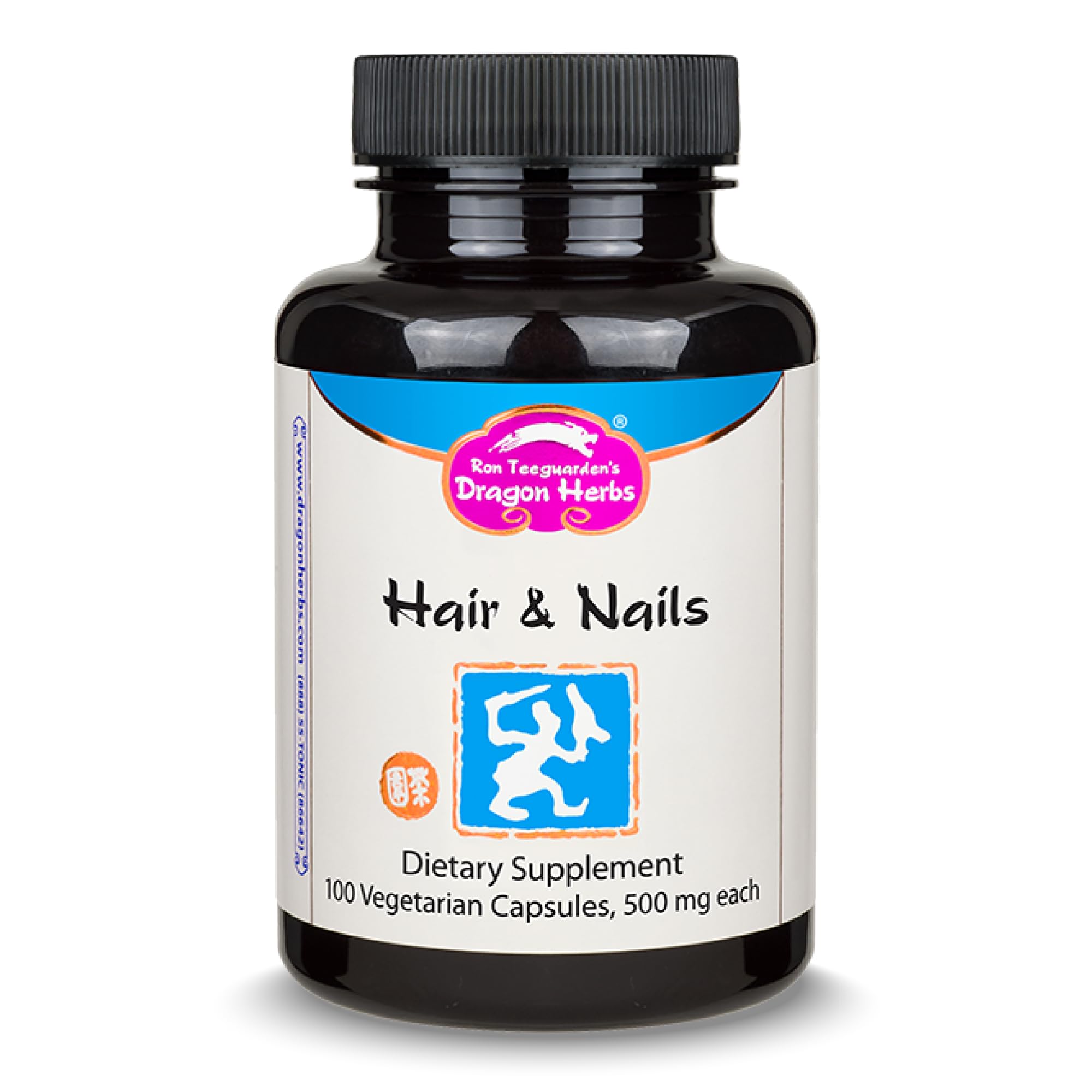 Dragon Herbs Hair and Nails bottle and label