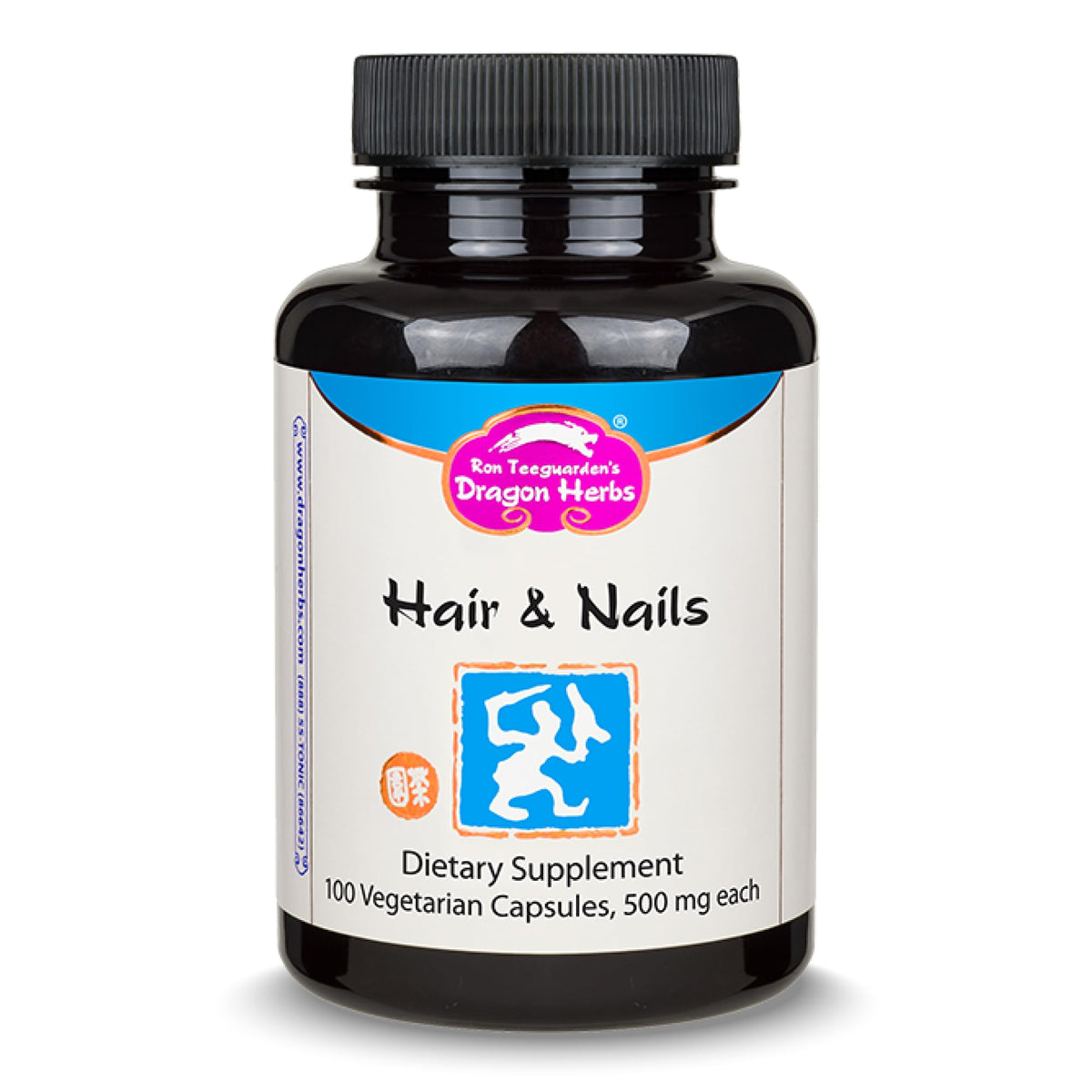 Dragon Herbs Hair and Nails bottle and label