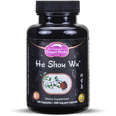 Dragon Herbs He Shou Wu bottle label