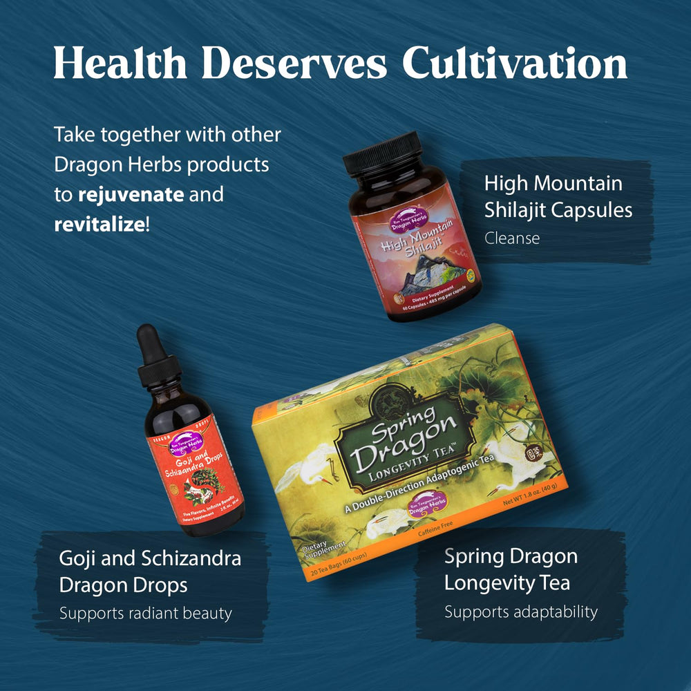 Healthy aging and vitality concept with He Shou Wu capsules