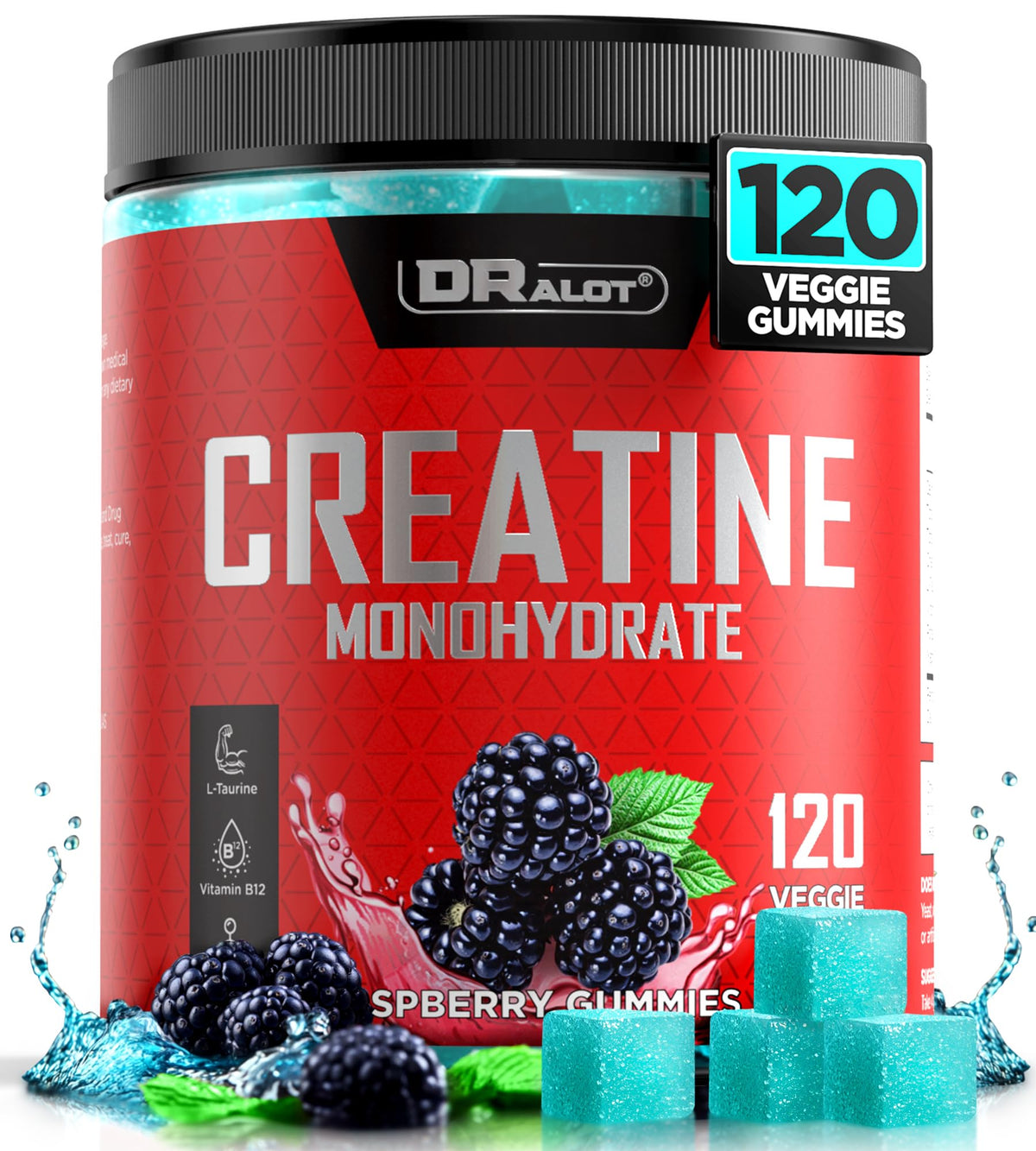 Hero shot of Dralot Creatine Monohydrate Gummies