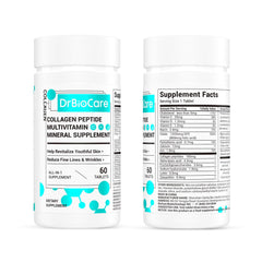 Bottle with capsules and vitamins for women's health