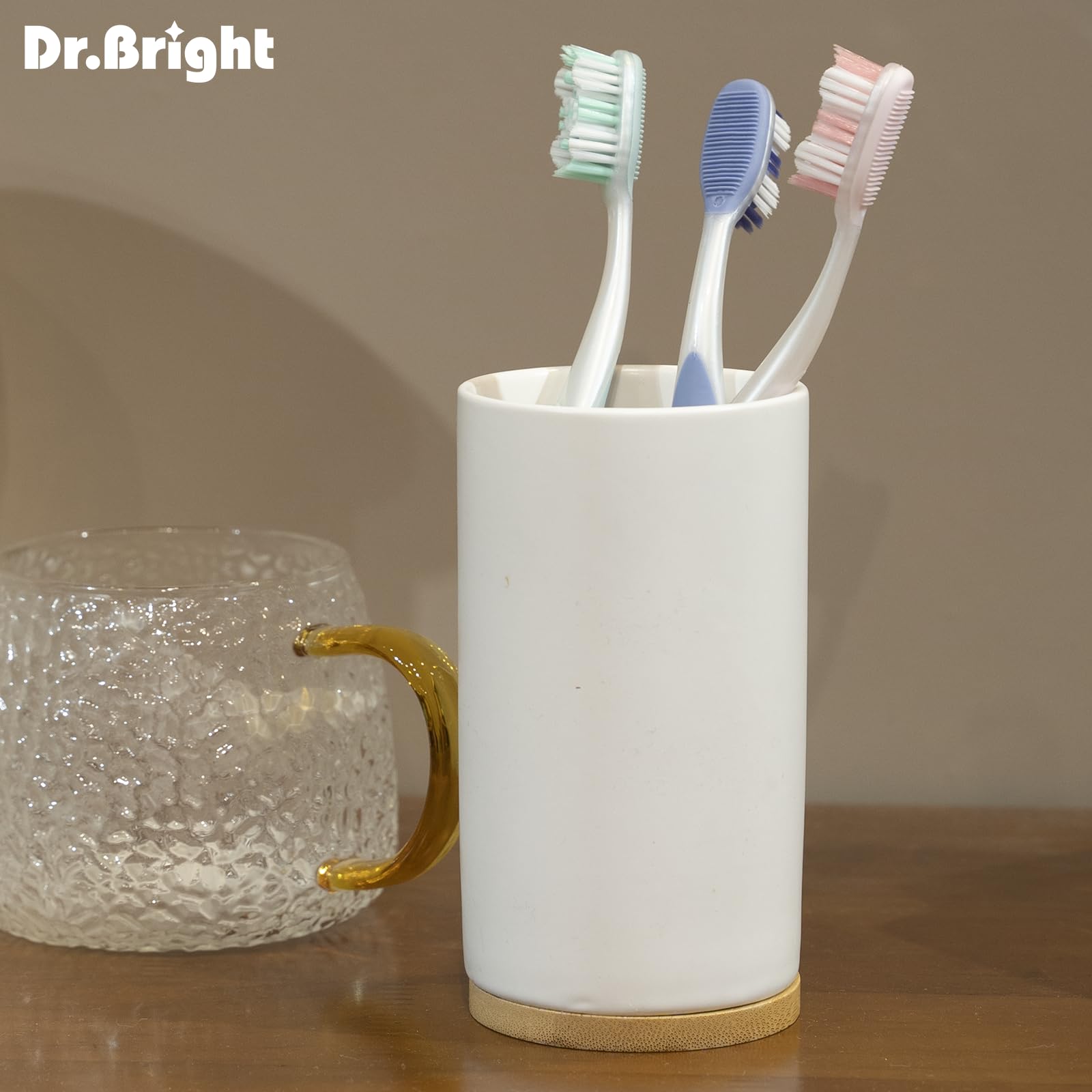 DR.BRIGHT 6-pack toothbrush - packaging and BPA-free label
