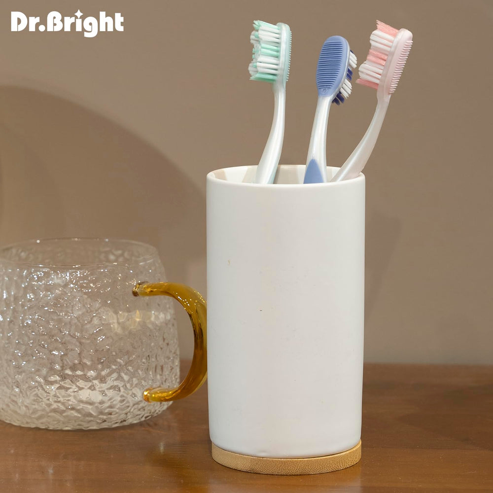 DR.BRIGHT 6-pack toothbrush - packaging and BPA-free label