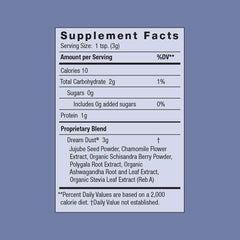 Serving suggestion: Dream Dust with tea or water