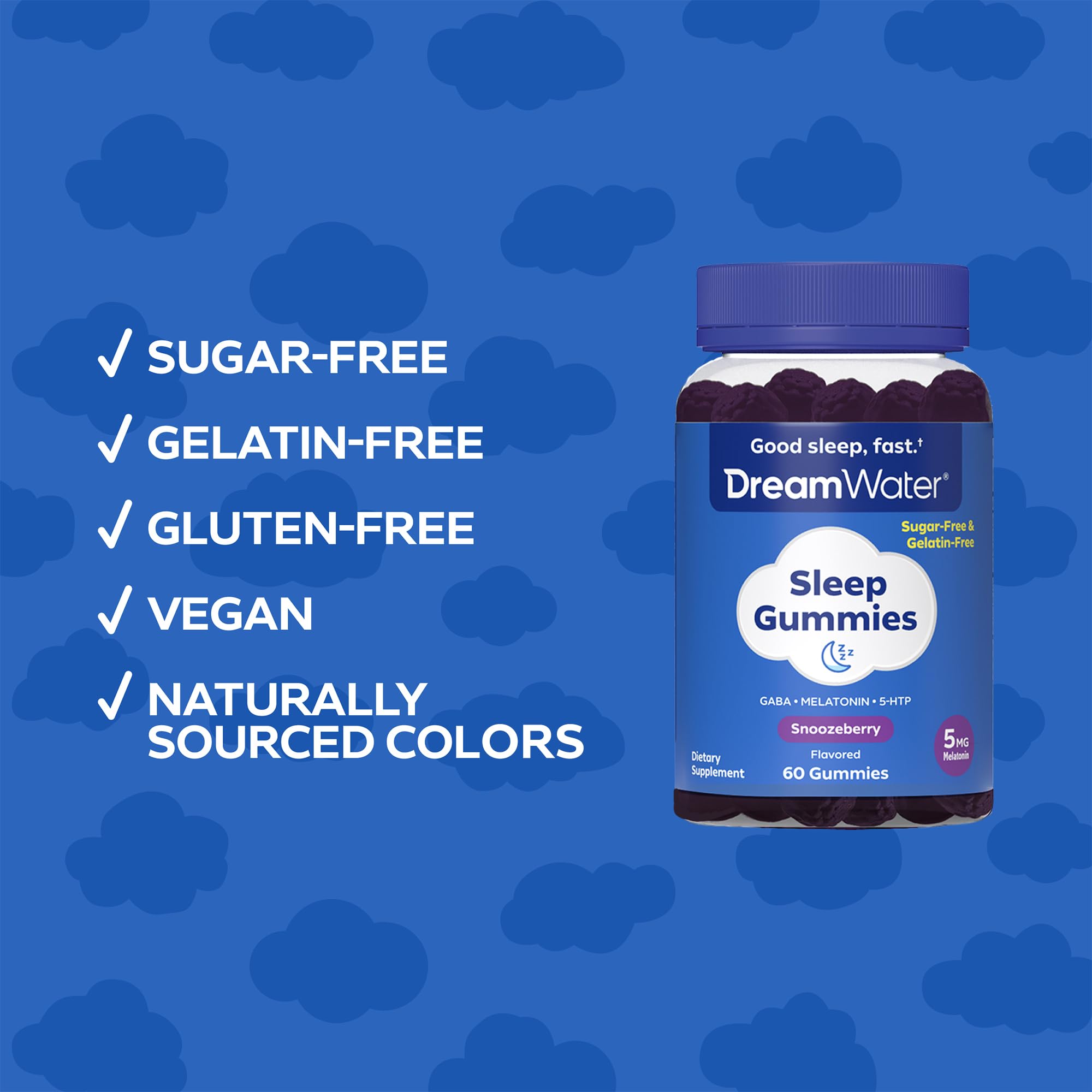 Snoozeberry flavor visual with natural color accents