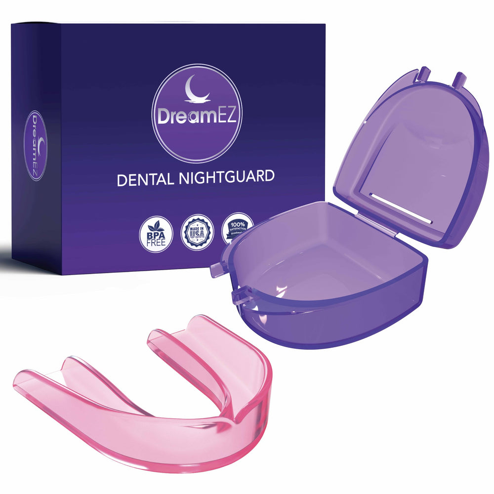 DreamEZ pink anti grinding mouth guard front view