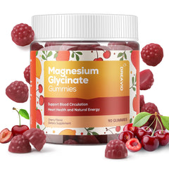 DREAVIO Magnesium Glycinate Gummies bottle front view with 90 count