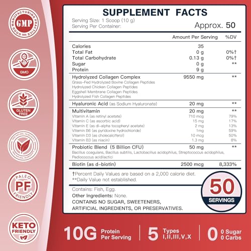 Nutrition facts label close-up on DRFOSTER container