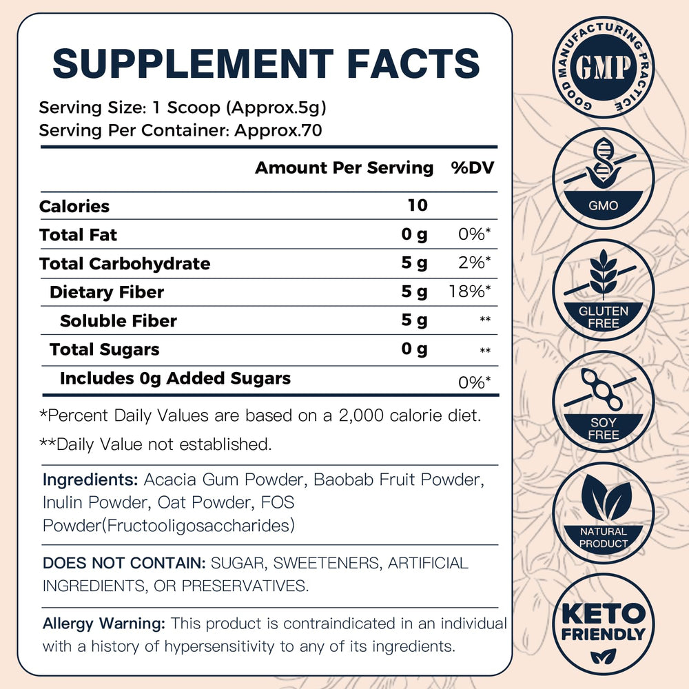 Vegan IBS-friendly icon and fiber symbols