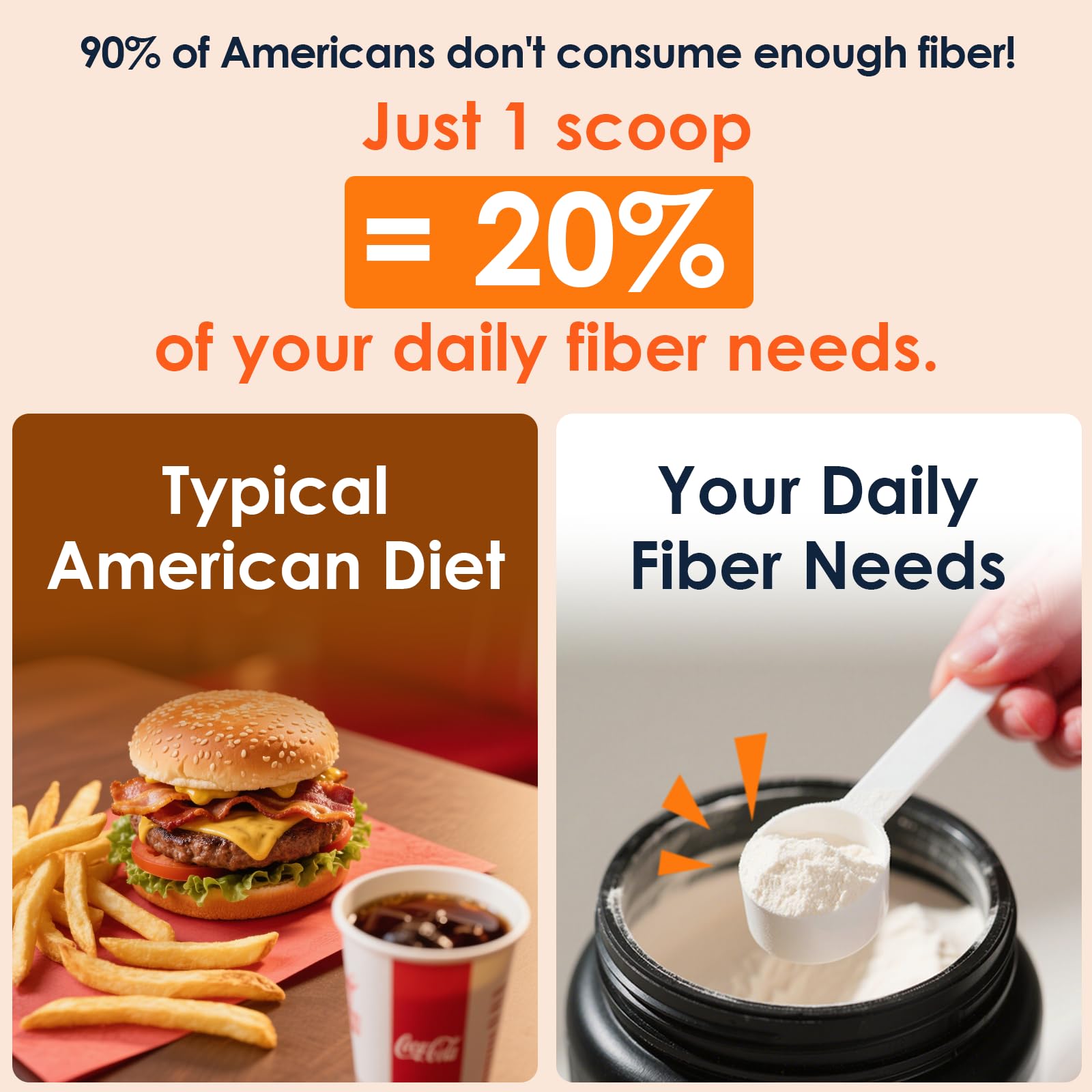 70 servings per bottle indicator on label