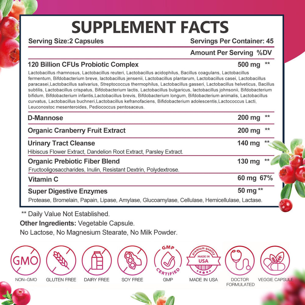 Vaginal and urinary health benefits from DRFOSTER probiotic complex