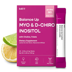 Dr.GET IT front packaging showing lemon‑lime sticks and brand benefits