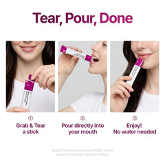 Dr.GET IT stick held in hand illustrating single‑serve convenience