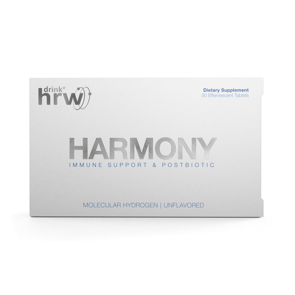 Harmony hydrogen tablet dissolving in a glass of water