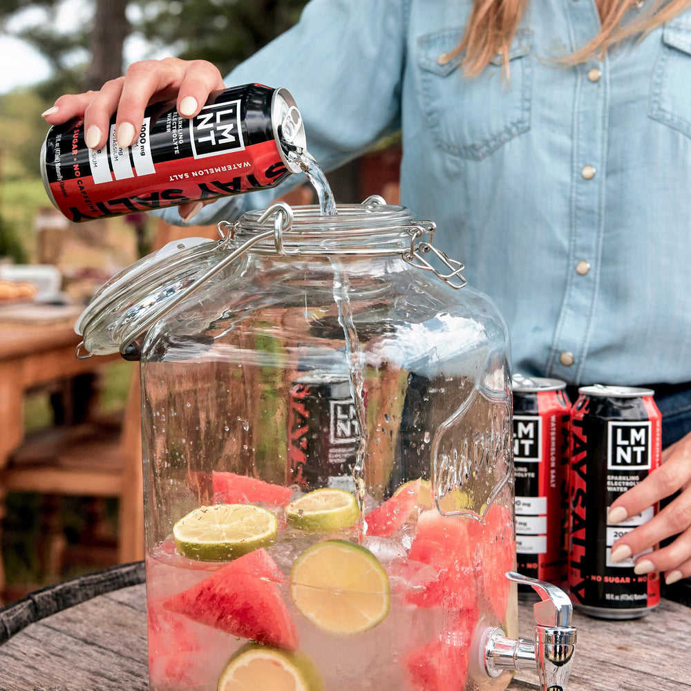 12-count LMNT Sparkling Electrolyte Watermelon Salt pack
