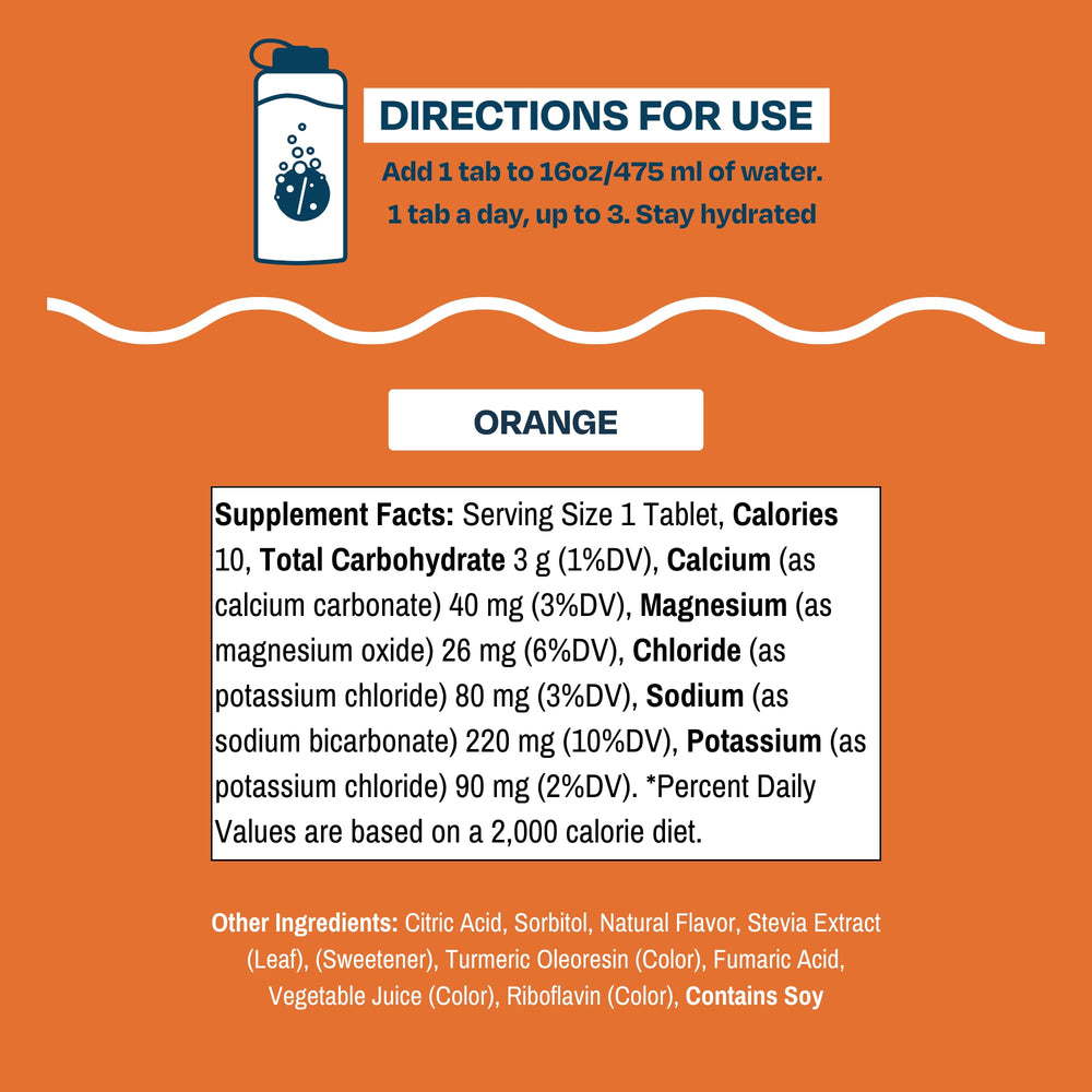 Drinklits natural orange flavor sip demonstrates clean citrus taste for hydration