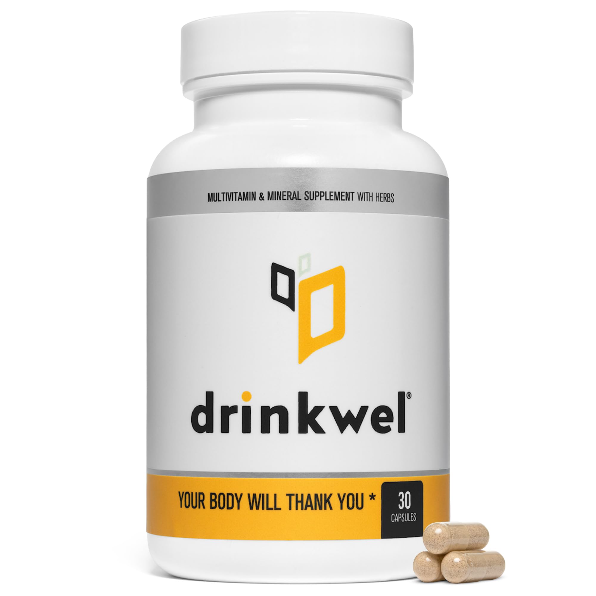 Drinkwel Better Mornings bottle and packaging packshot