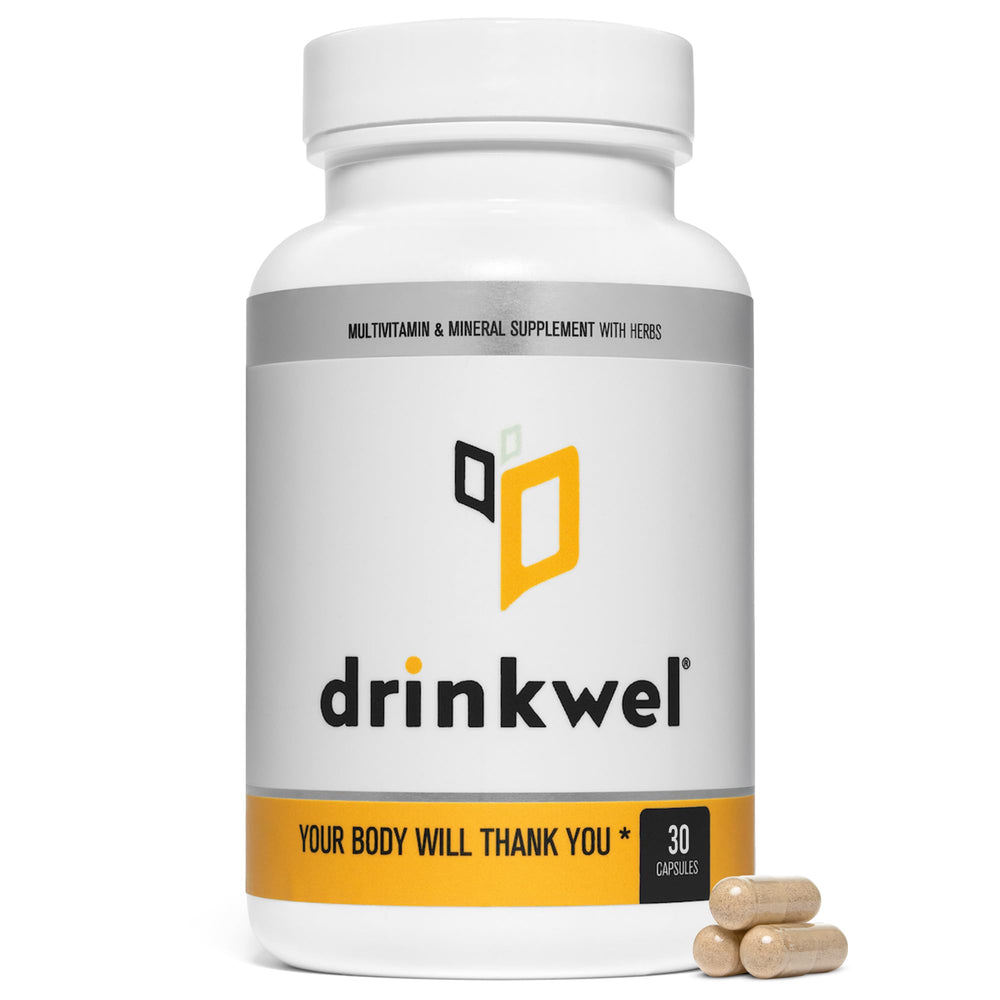 Drinkwel Better Mornings bottle and packaging packshot