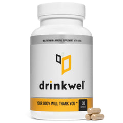 Drinkwel Better Mornings bottle and packaging packshot