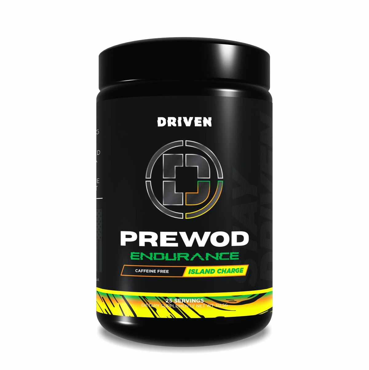 Driven PREWOD bottle pour shows stimulant-free energy for late workouts