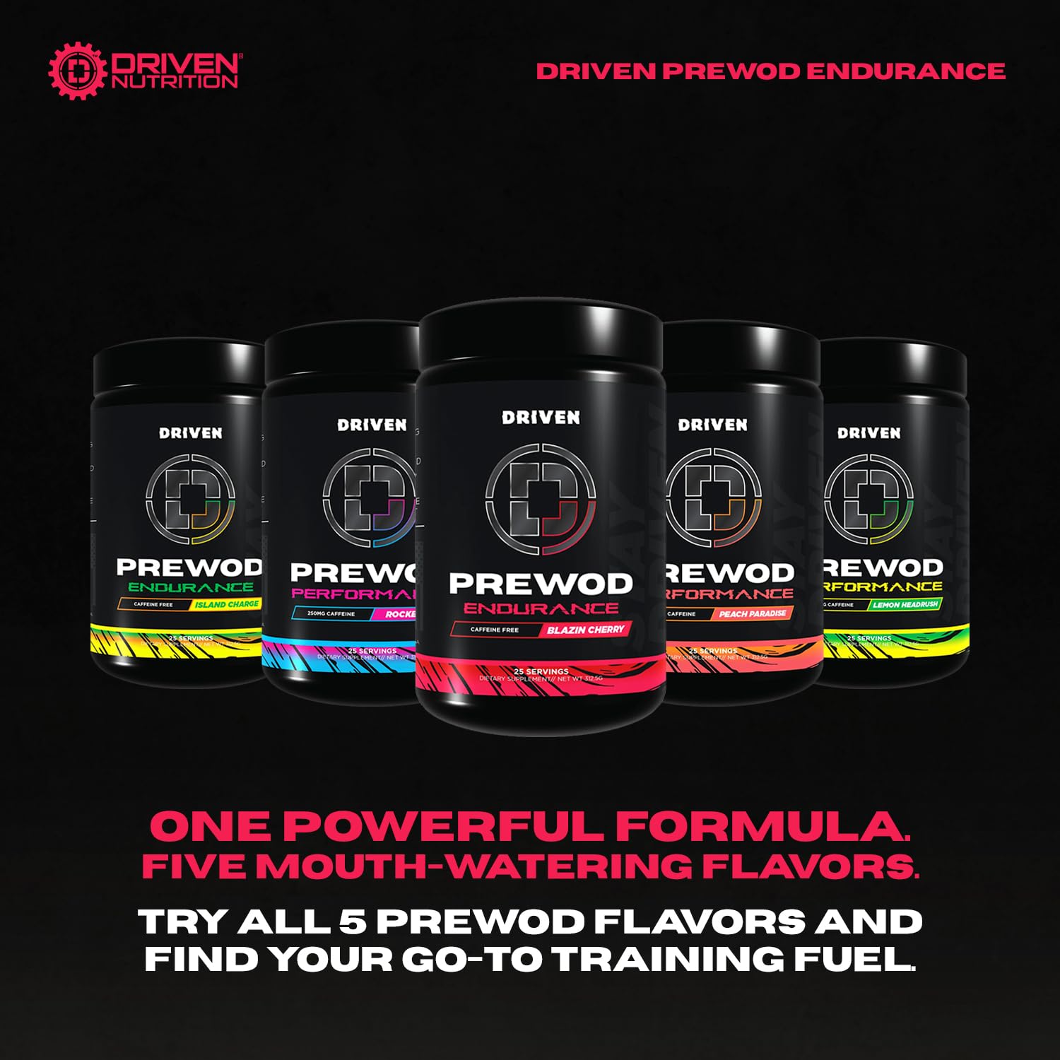 Close-up of key ingredients in PREWOD caffeine-free formula like citrulline and beta-alanine