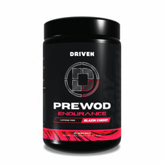 Driven PREWOD caffeine-free tub closeup showing clean energy without stimulants