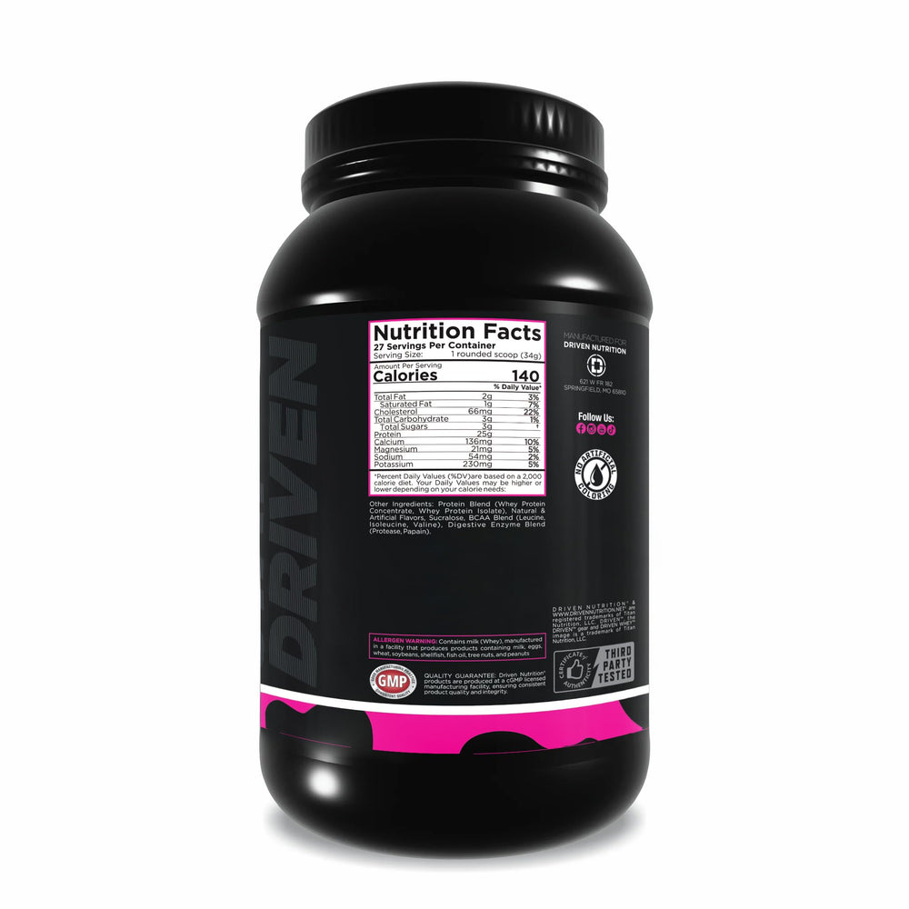 Driven WHEY creamy smoothie use for daily protein