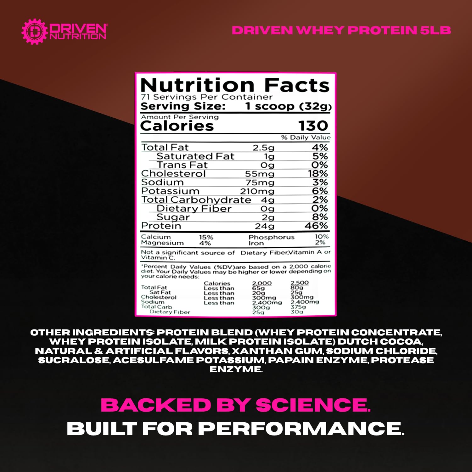 Driven Whey mixer bottle shake demonstrates easy mixing for workouts.