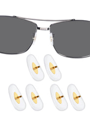 DROGO 3 pairs soft silicone nose pads for Ray-Ban sunglasses – clear, anti-slip