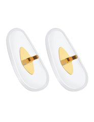 Close-up of clear silicone nose pads with anti-slip texture
