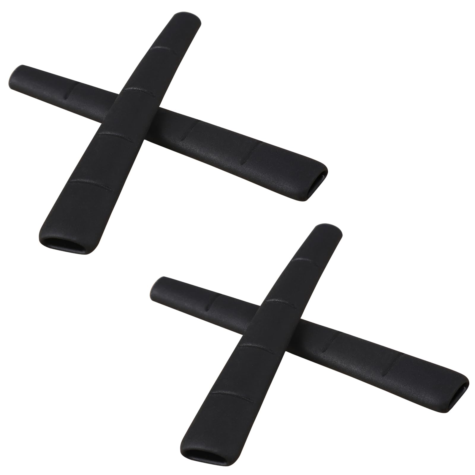 Two black silicone earsocks replacement for Oakley Si M Frame 2.0