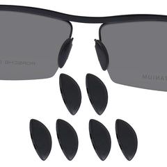 Drogo 15mm silicone nose pads (D-shaped) - black, plug-in