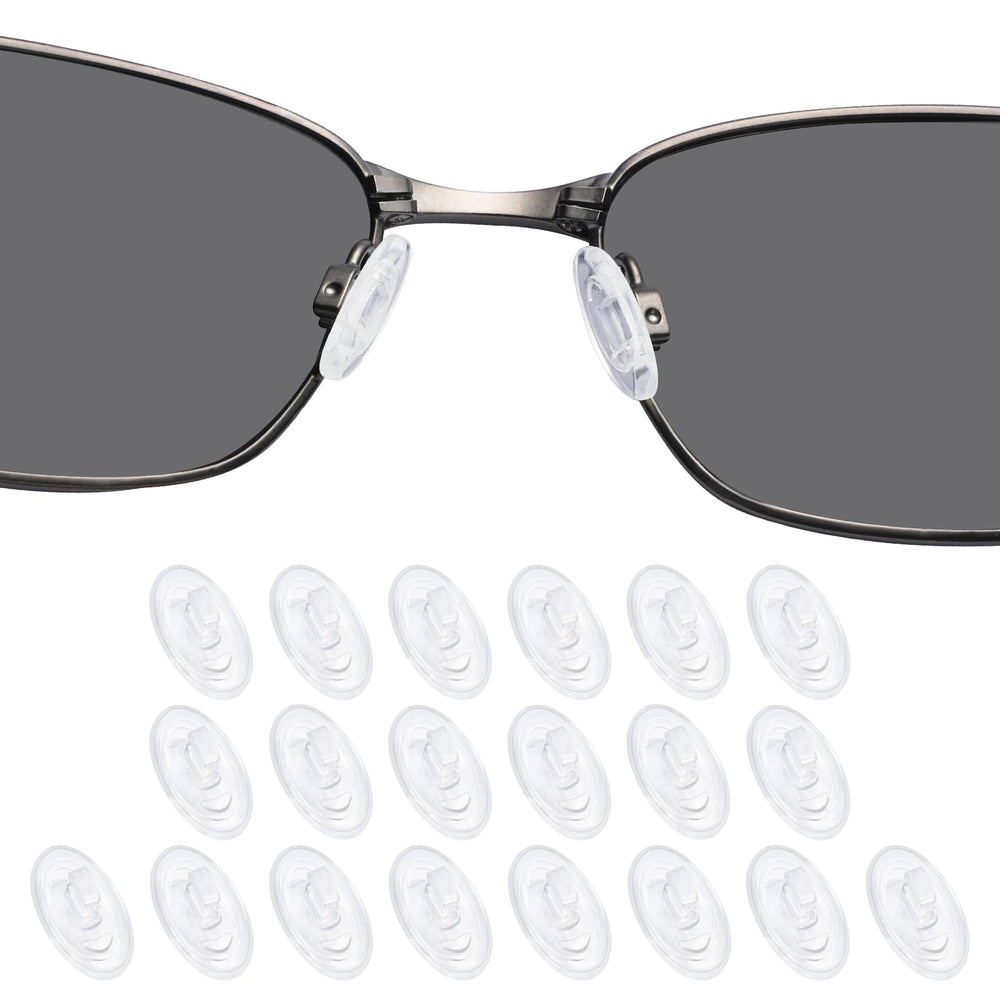 DROGO silicone nose pads set for Maui Jim and Oakley eyewear – 10 pairs in clear