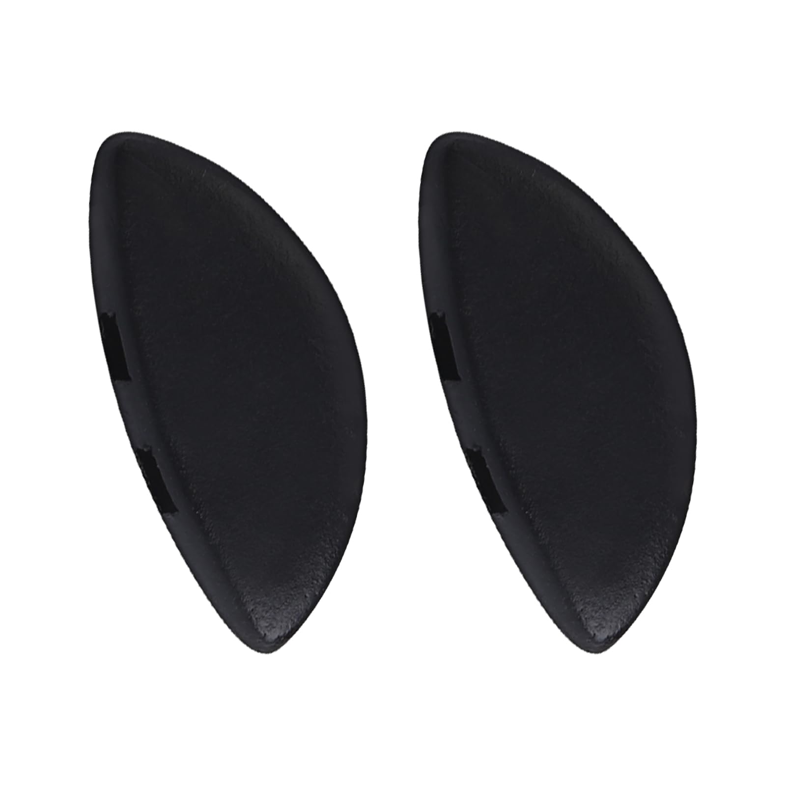 Close-up of Drogo nose pads showing anti-slip D-shape design