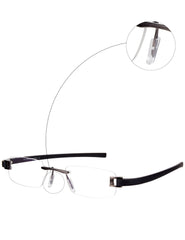 Anti-slip plug-in nose pads for glasses