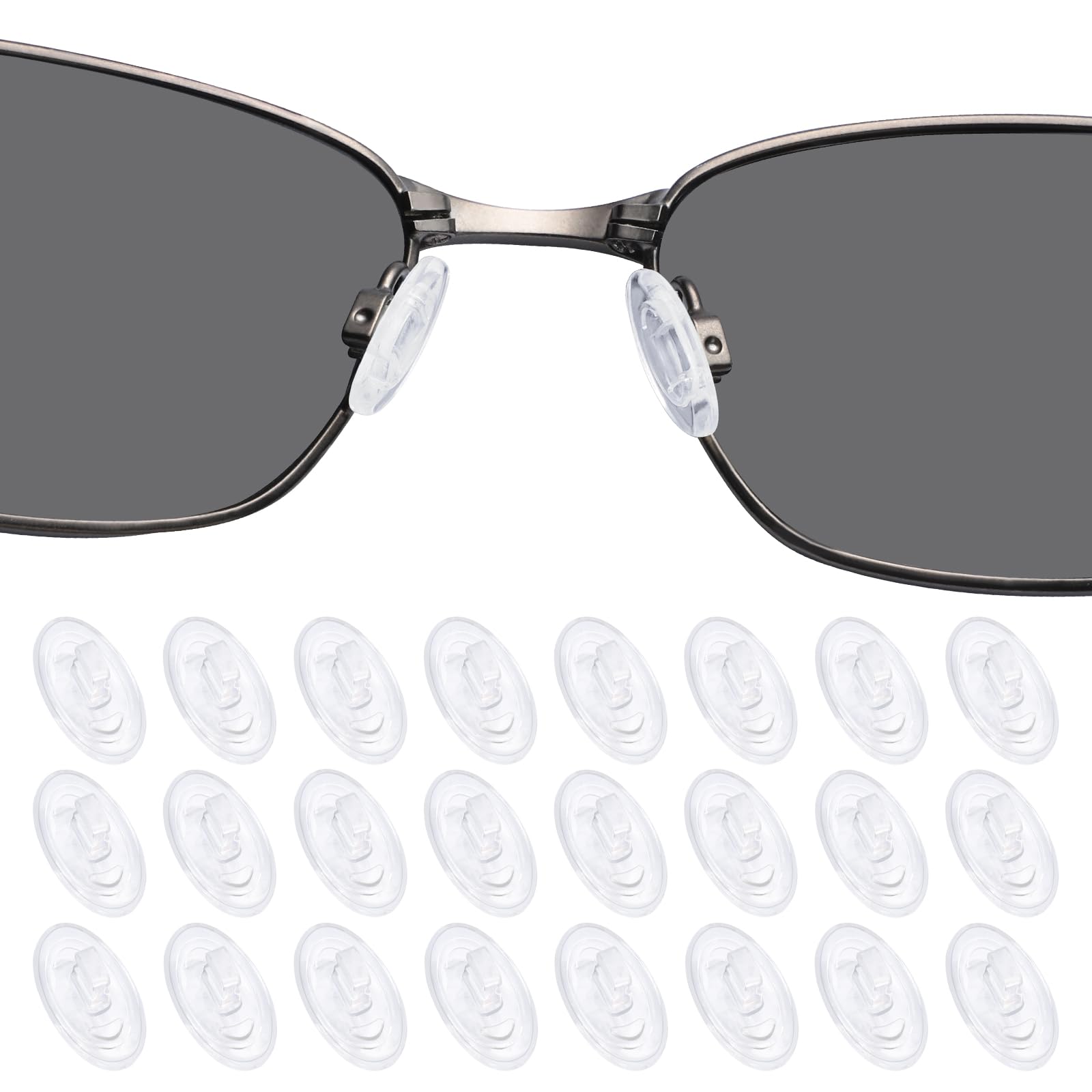 Set of 12 DROGO soft silicone nose pads for Maui Jim and Oakley sunglasses