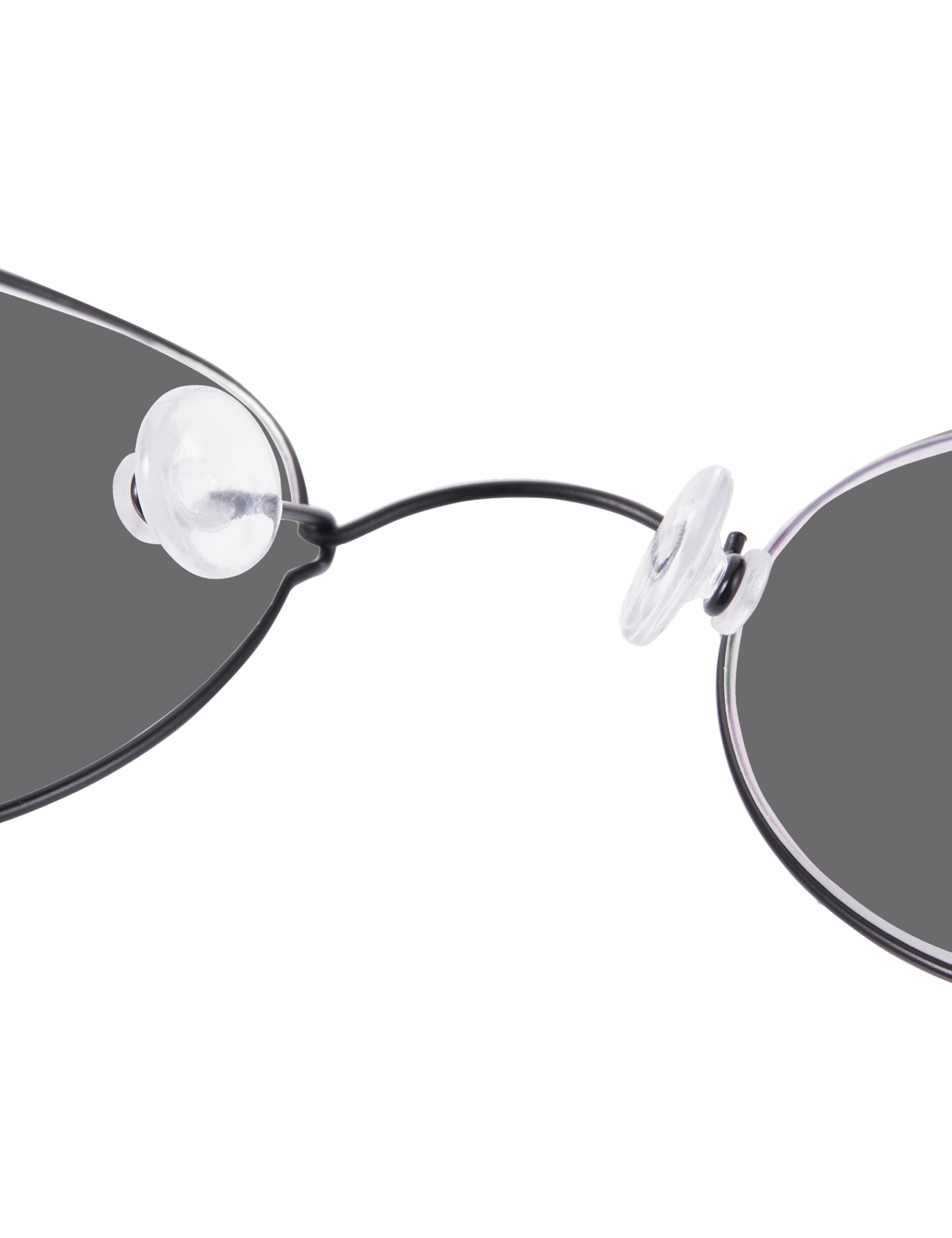 Anti-slip silicone nose pads on glasses