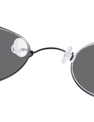Anti-slip silicone nose pads on glasses