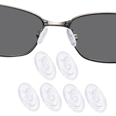 DROGO 3-pair silicone nose pads for Maui Jim Crosshair OO4044 - front view