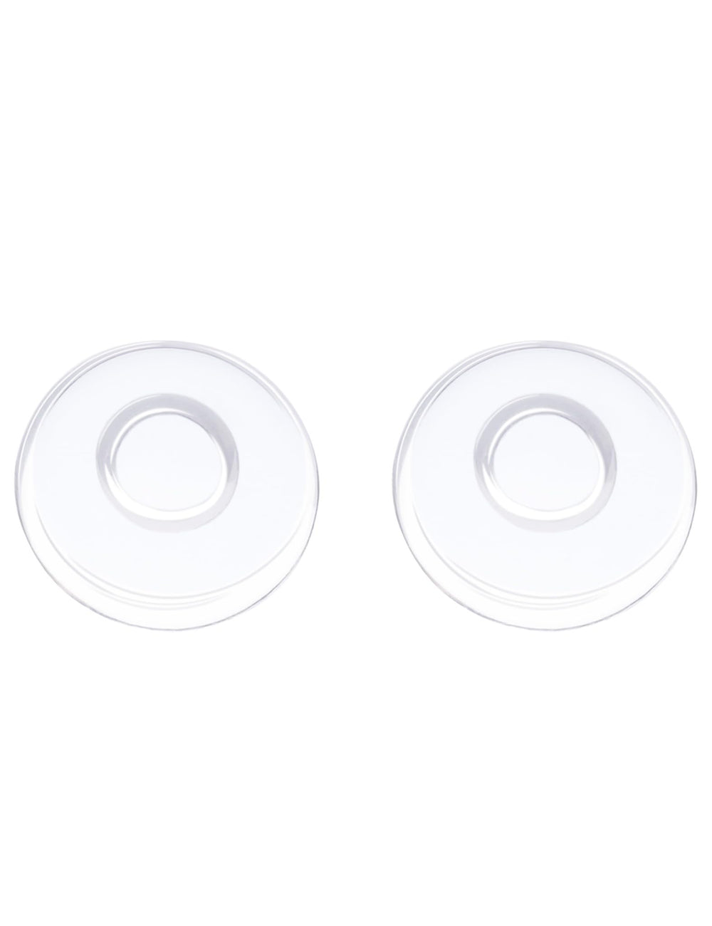 Close-up of clear silicone plug-in nose pad