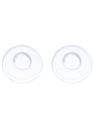 Close-up of clear silicone plug-in nose pad