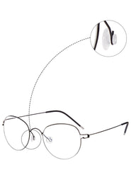 Nose pads ready for installation on eyewear frames