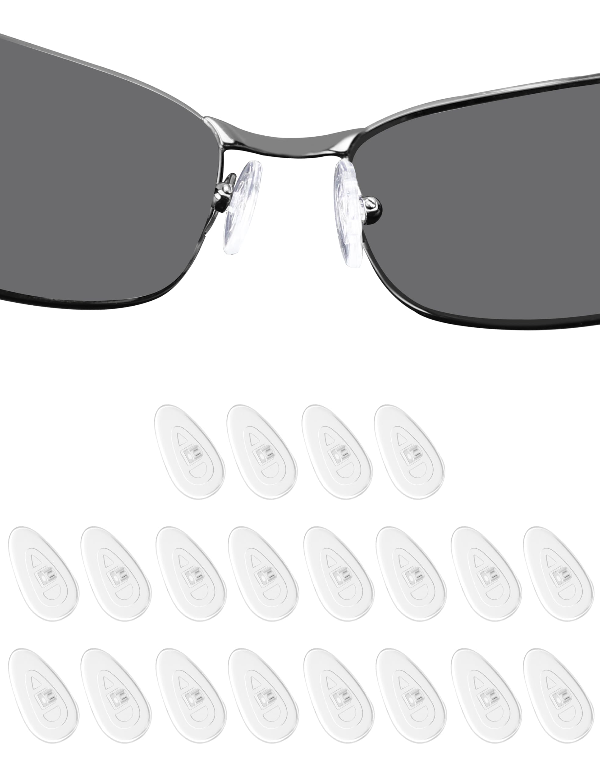 10-pack clear silicone nose pads for Oakley sunglasses