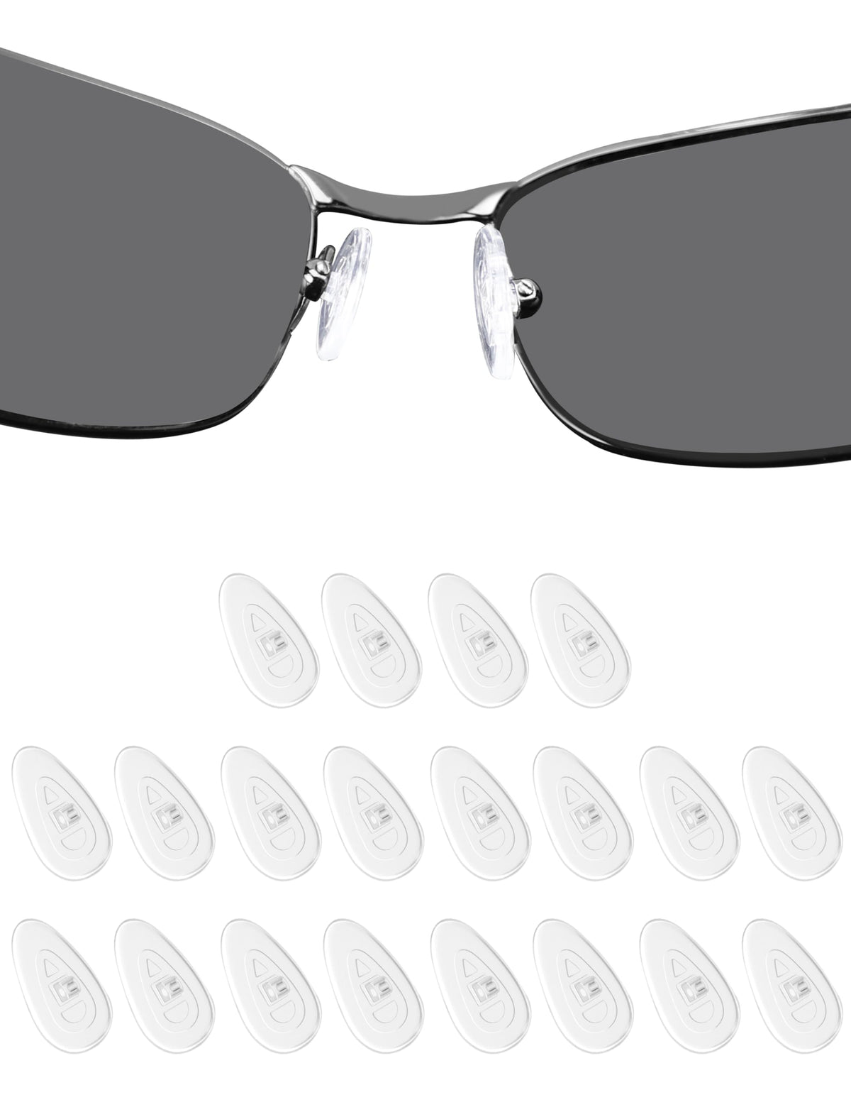 10-pack clear silicone nose pads for Oakley sunglasses