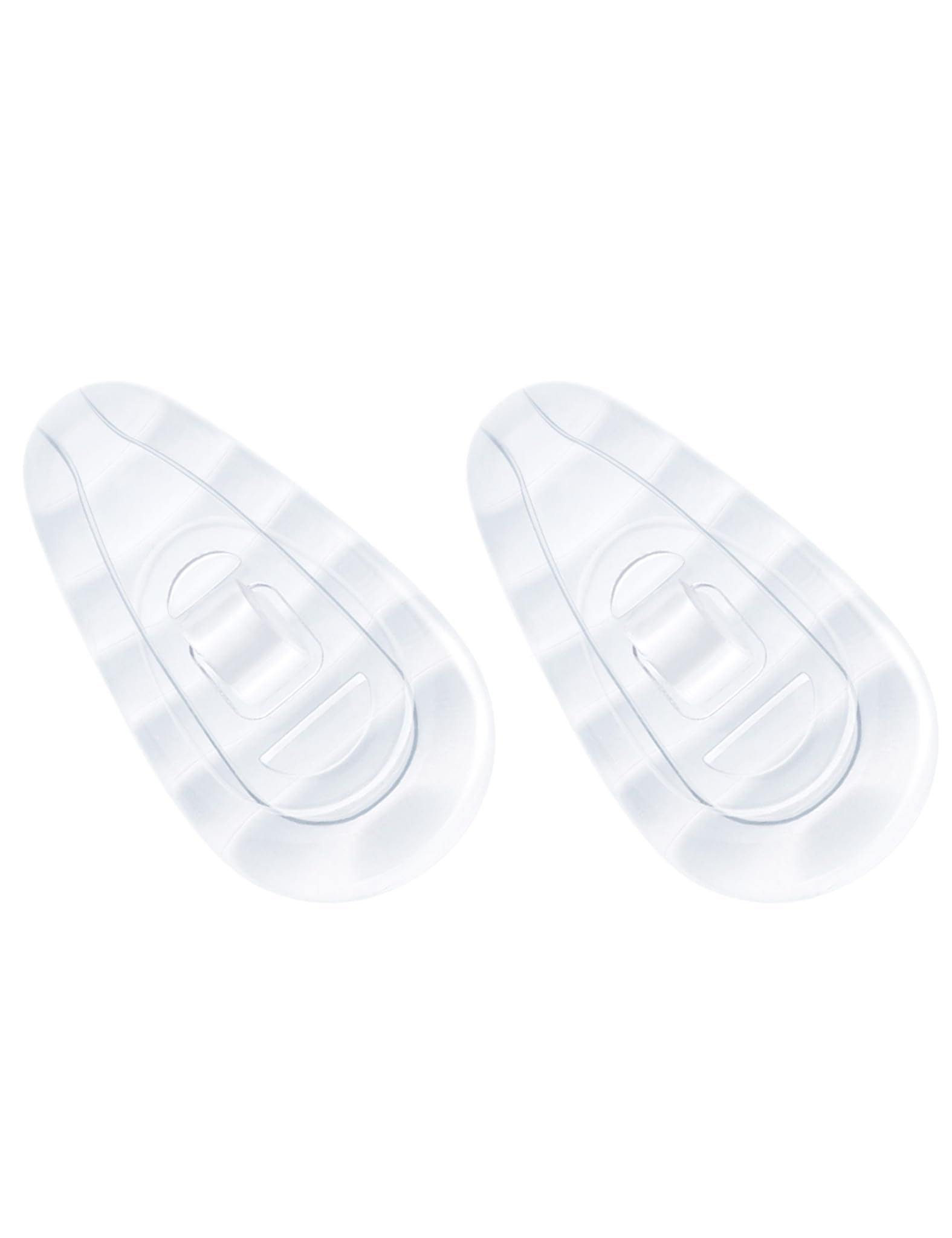 Soft silicone nose pads for comfortable wear