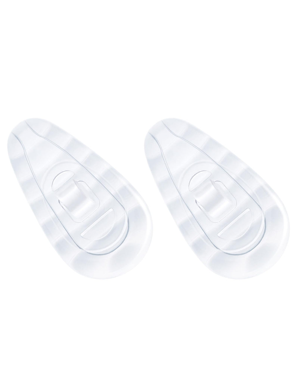 Soft silicone nose pads for comfortable wear
