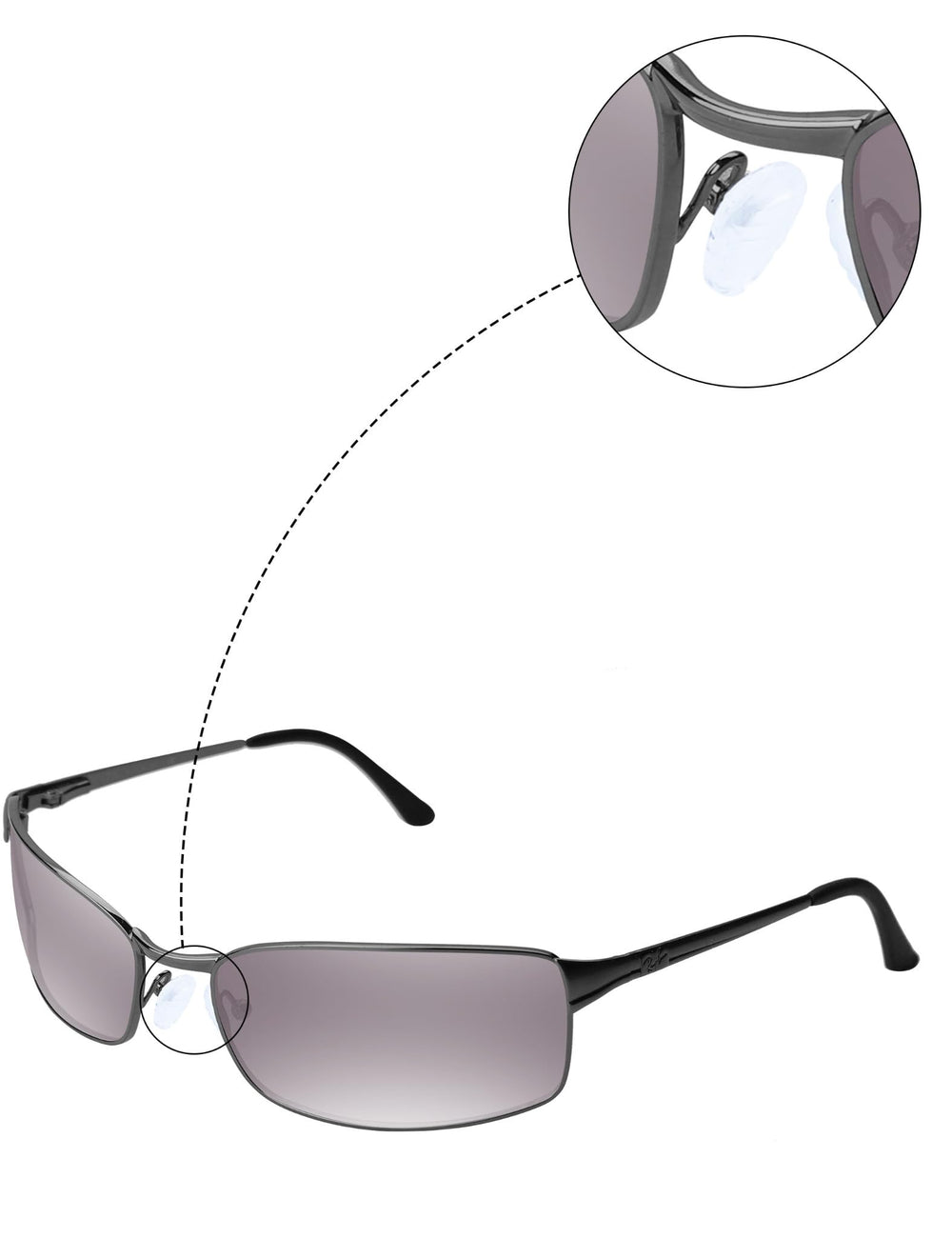 Wide compatibility with Ray-Ban RB8148, RB8225, RB8165, RB3293, RB3198, RB8265, RB3679D frames