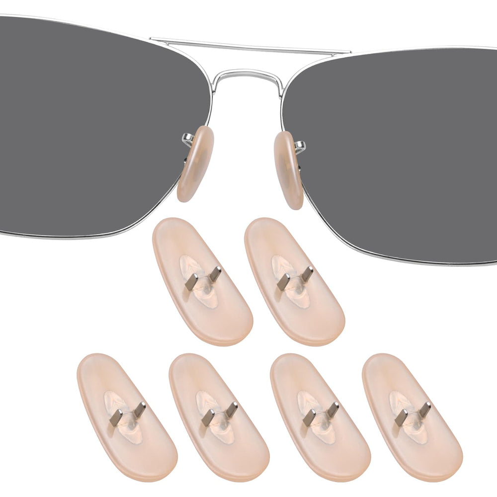 DROGO yellow silicone nose pads for Ray-Ban sunglasses - nose pad replacement (image 1)