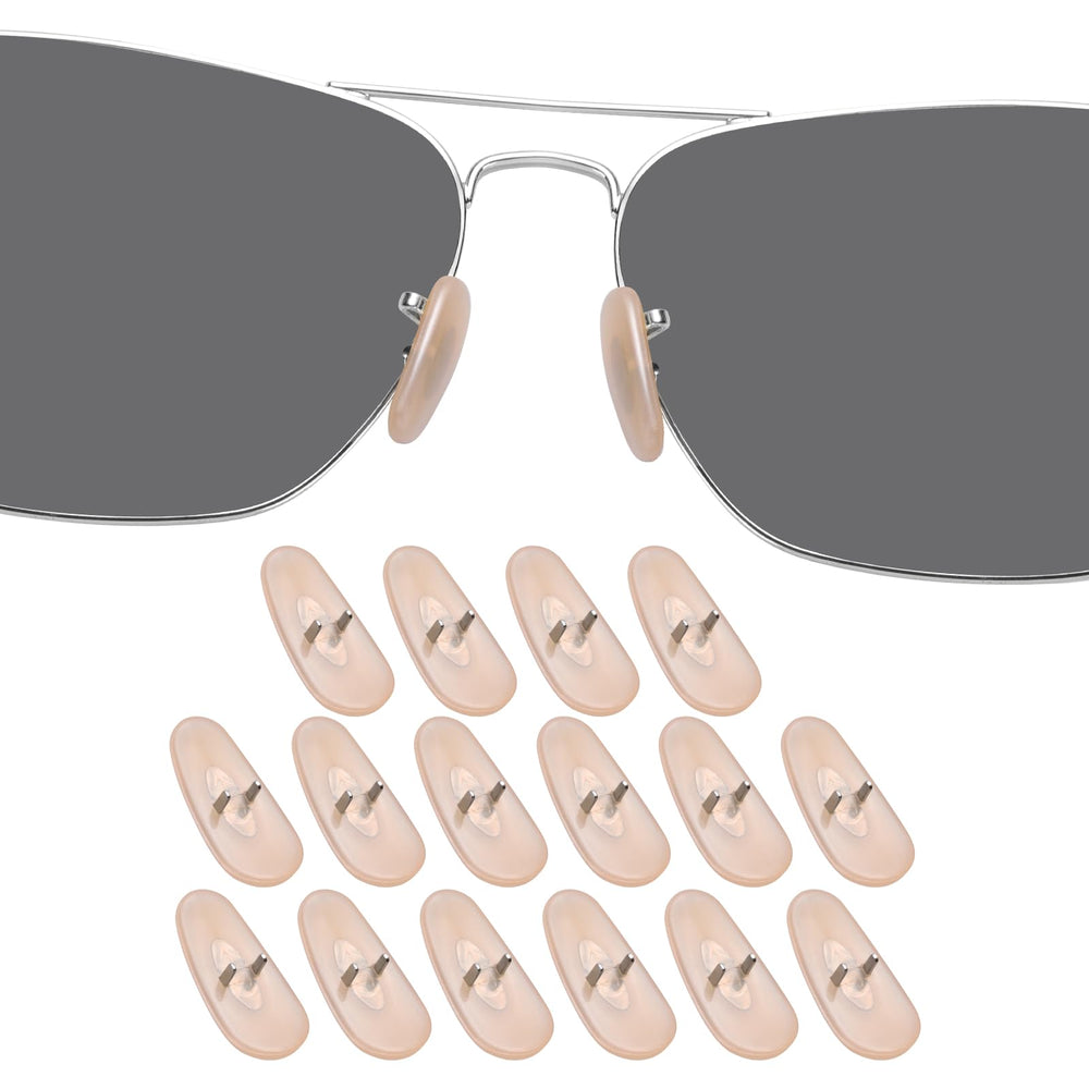 DROGO yellow silicone nose pads for Ray-Ban RB sunglasses – front view